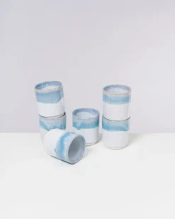 Cordoama Becher groß aqua 6er-Set