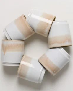 Cordoama Becher groß sand 6er-Set