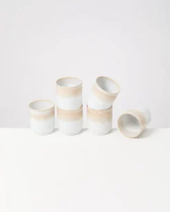 Cordoama Becher groß sand 6er-Set