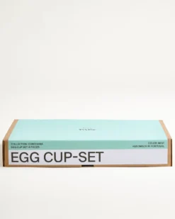 Cordoama - Easter Set of 4 egg cups mint