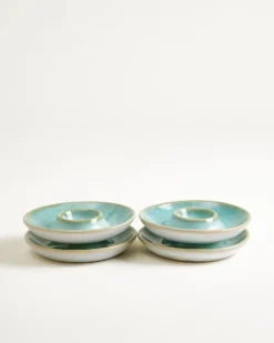 Cordoama - Easter Set of 4 egg cups mint