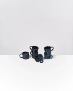 Cordoama - Espresso mug classic dark blue Set of 6
