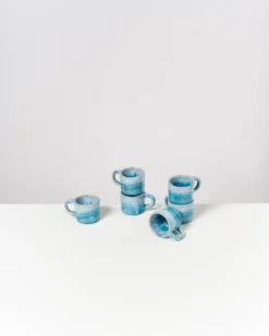 Cordoama Espressotasse classic aqua 6er-Set