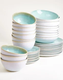 Cordoama Geschirr-Set classic mint 40-teilig