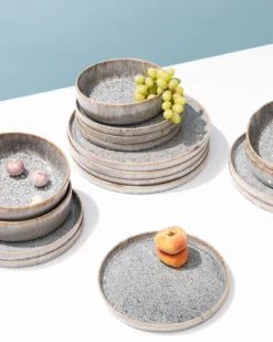 Cordoama Geschirr-Set grau 24-teilig