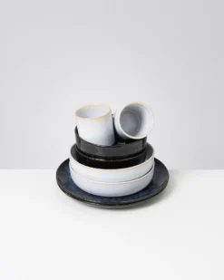 Cordoama Geschirr-Set Mediterranean Vibes dunkelblau weiß 8-teilig
