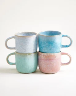 Cordoama Tasse groß Soft Ombré mix 4er-Set