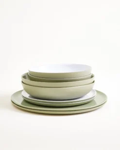 Dusty Sage Geschirr-Set salbeigrün 8-teilig