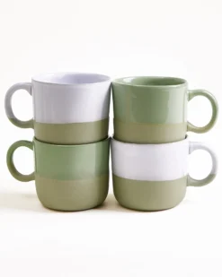 Dusty Sage - Set of 4 Mugs small