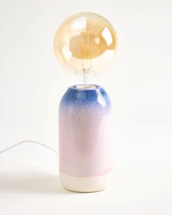 Farol - Lamp blue rose speckled