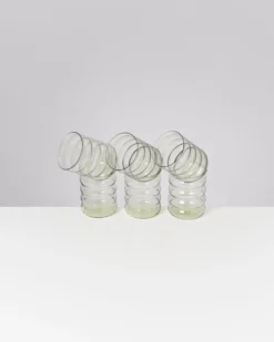 Joia Glas groß bubble smaragd 6er-Set