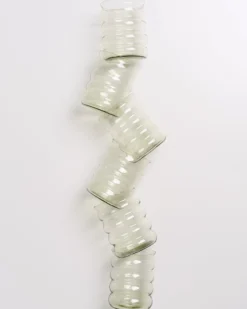 Joia Glas groß bubble smaragd 6er-Set