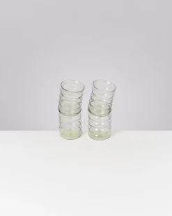 Joia Glas groß bubble smaragd 4er-Set