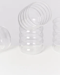 Joia Glas groß bubble transparent