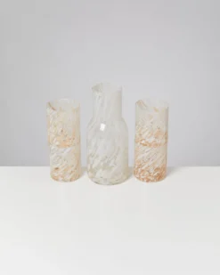 Joia Glas groß drops sand 5er-Set
