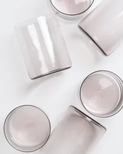 Joia Glas groß grau 6er-Set