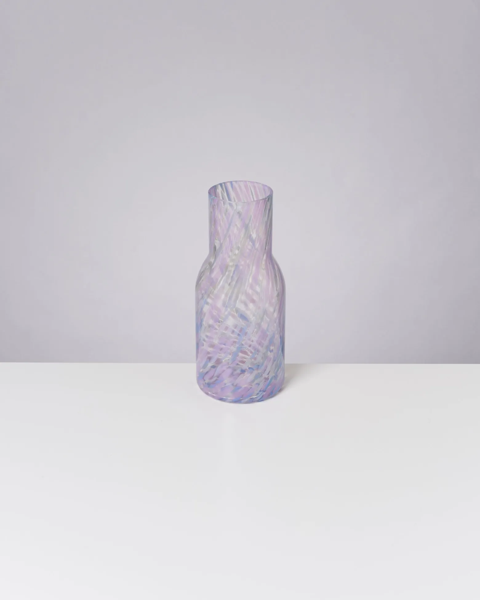 Joia Glaskaraffe drops blau lila