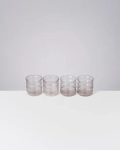 Joia Glas klein bubble grau 4er-Set
