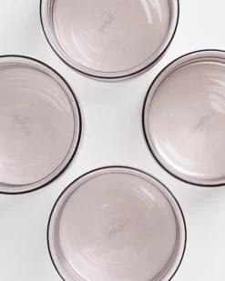 Joia Glas klein bubble grau 4er-Set