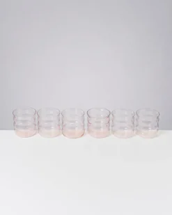 Joia Glas klein bubble rosé 6er-Set
