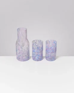 Joia Glas klein drops blau lila 5er-Set