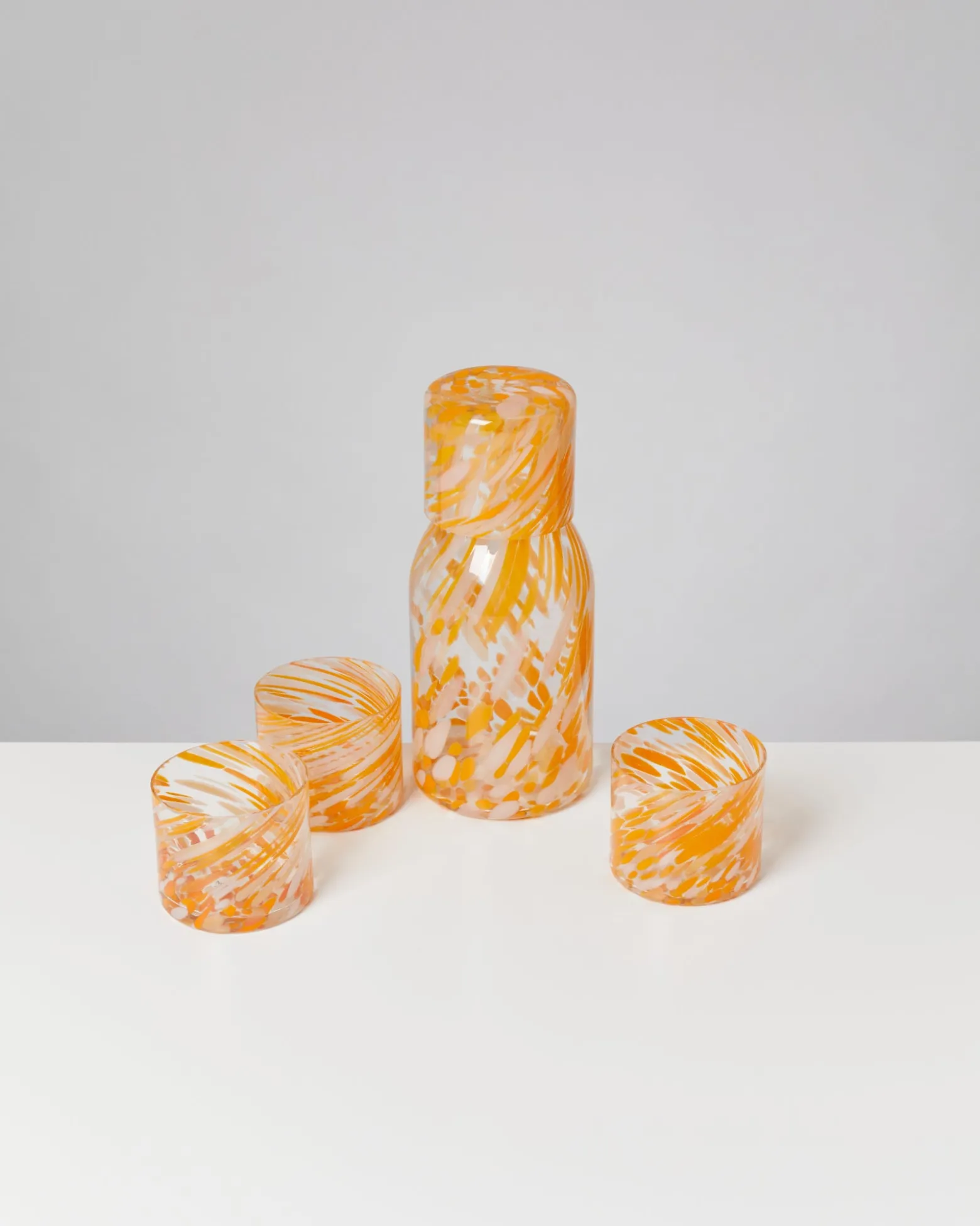 Joia Glas klein drops orange 5er-Set