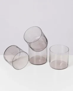Joia Glas klein grau 4er-Set