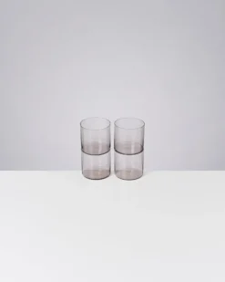 Joia Glas klein grau 4er-Set