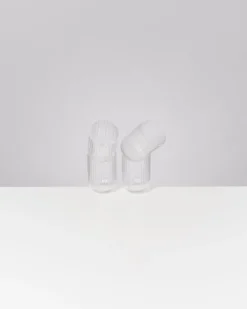 Joia Glas klein riffled transparent 4er-Set