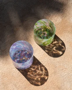 Joia - Glass large drops blue lilac