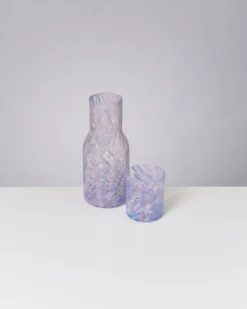 Joia - Glass large drops blue lilac