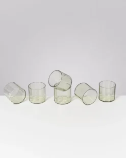 Joia - Glass small flower emerald