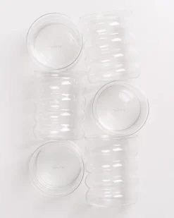 Joia - Large glass Bubble transparent Set of 6