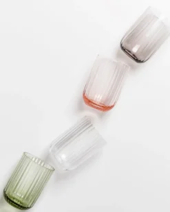 Joia - Set of 4 glasses riffled mix