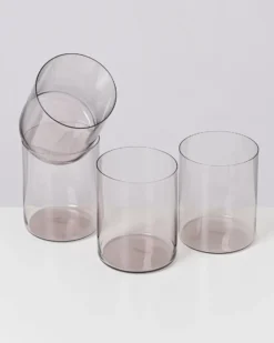 Joia - Set of 4 glass large amethyst