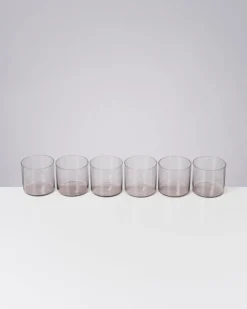 Joia - Set of 6 glass small amethist