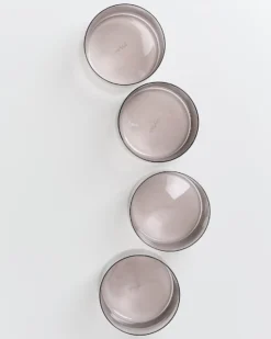 Joia set of 4 glass small amethist