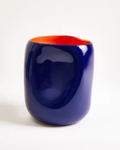 João vase L blue coral
