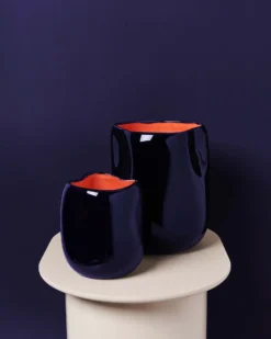 João vase L blue coral