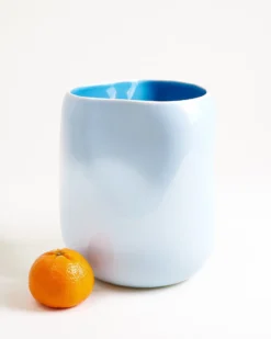 João vase L light blue blue