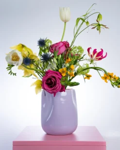 João vase L lilac rose