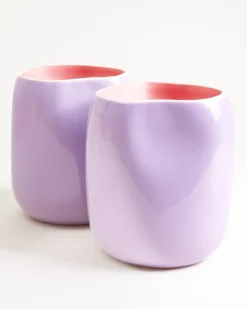 João vase L lilac rose