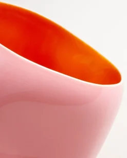 João vase L rose orange