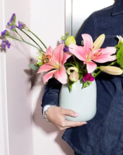 João vase M lightblue sage