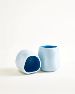 João vase S light blue blue