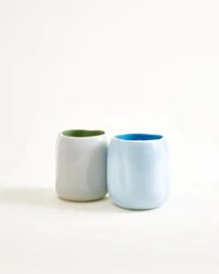 João vase S light blue blue