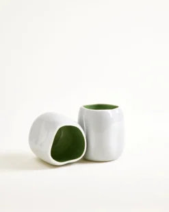 João vase S light blue sage