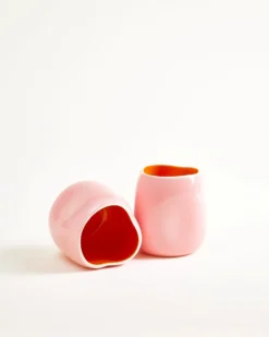 João vase S pink orange