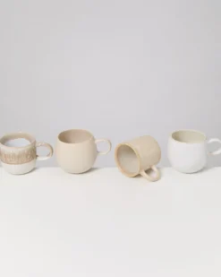 Large mug Sand Harmony sand Set of 4