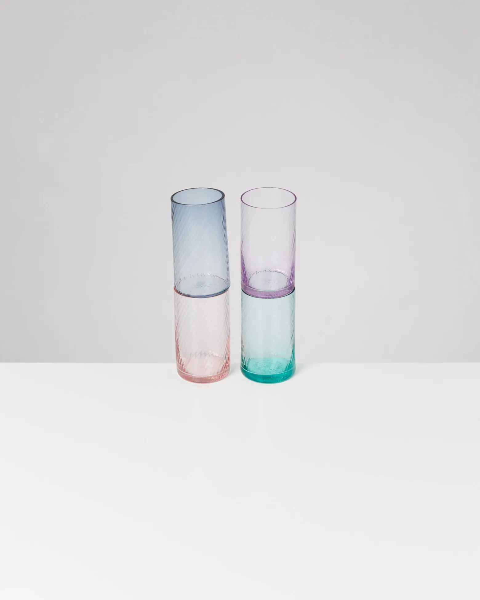 Leiria - Glass riffled green